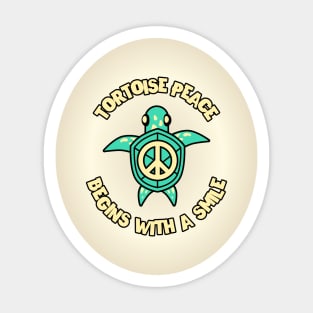 Tortoise Peace Begins with a Smile Sticker